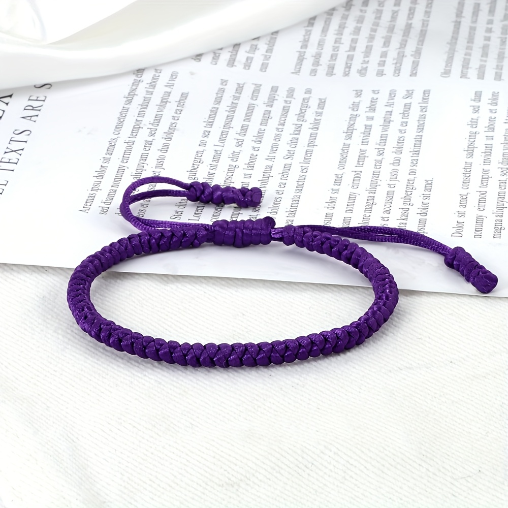 Waterproof Pure Thread Woven Bracelet for Casual Attire
